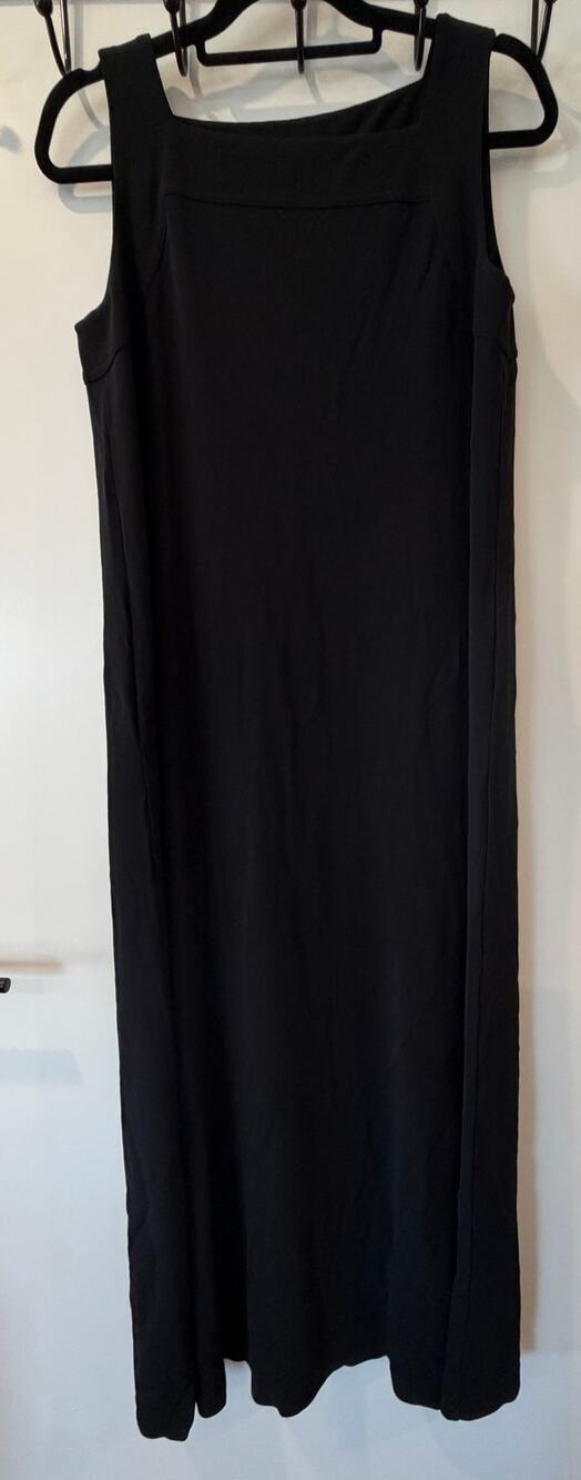 Lafayette 148 Stretchy Maxi Dress Loose Fit Square Neck Quiet Luxury Square Neck